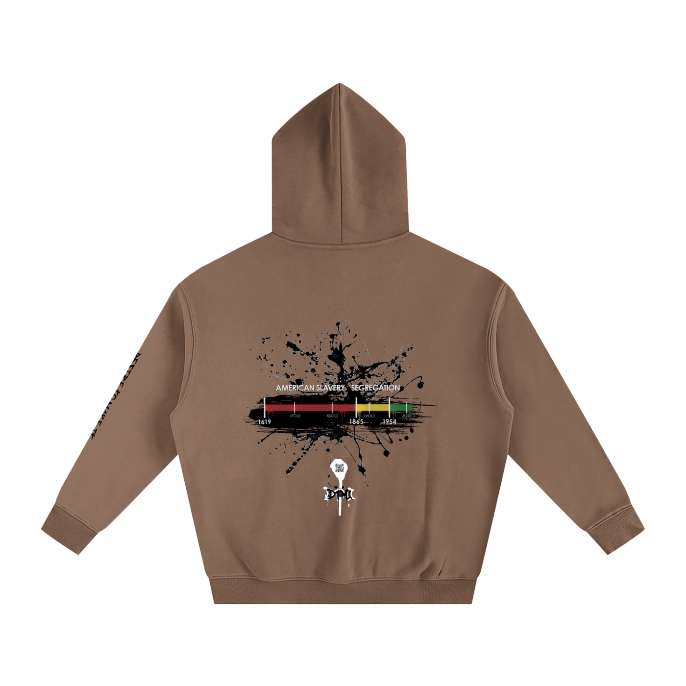 Black American Timeline Hoodie