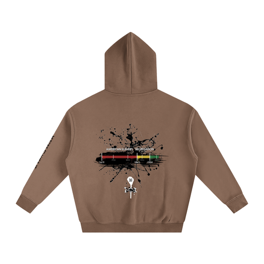 Black American Timeline Hoodie